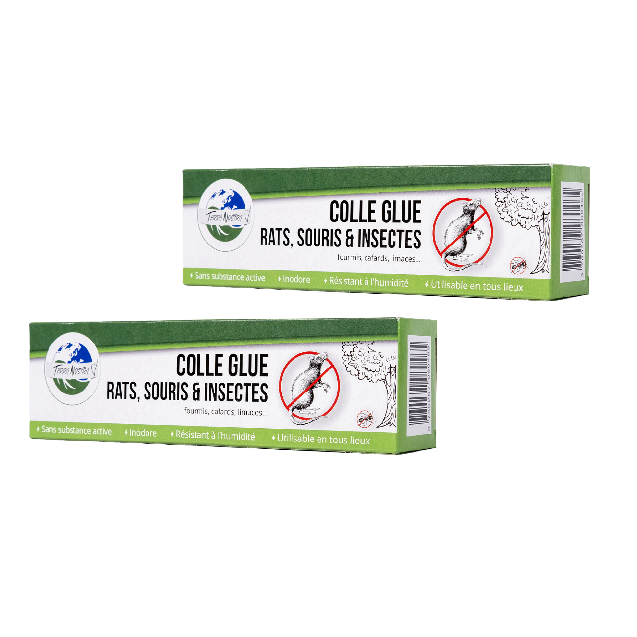 Anti Rat Souris Rongeur Colle Glu Prêt à l'emploi Tube 135g LOT DE 2 TUBES Terra Nostra