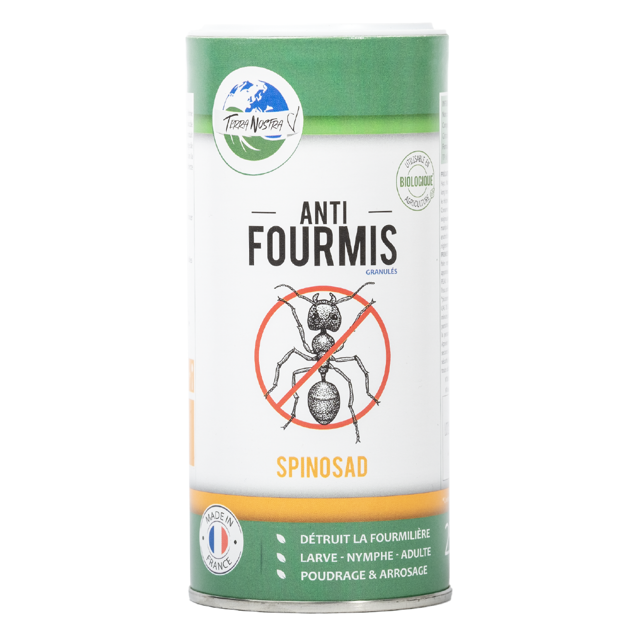 Anti fourmis Granulés Spinosad Poudreuse ou Seau Fabriqué en France Terra Nostra