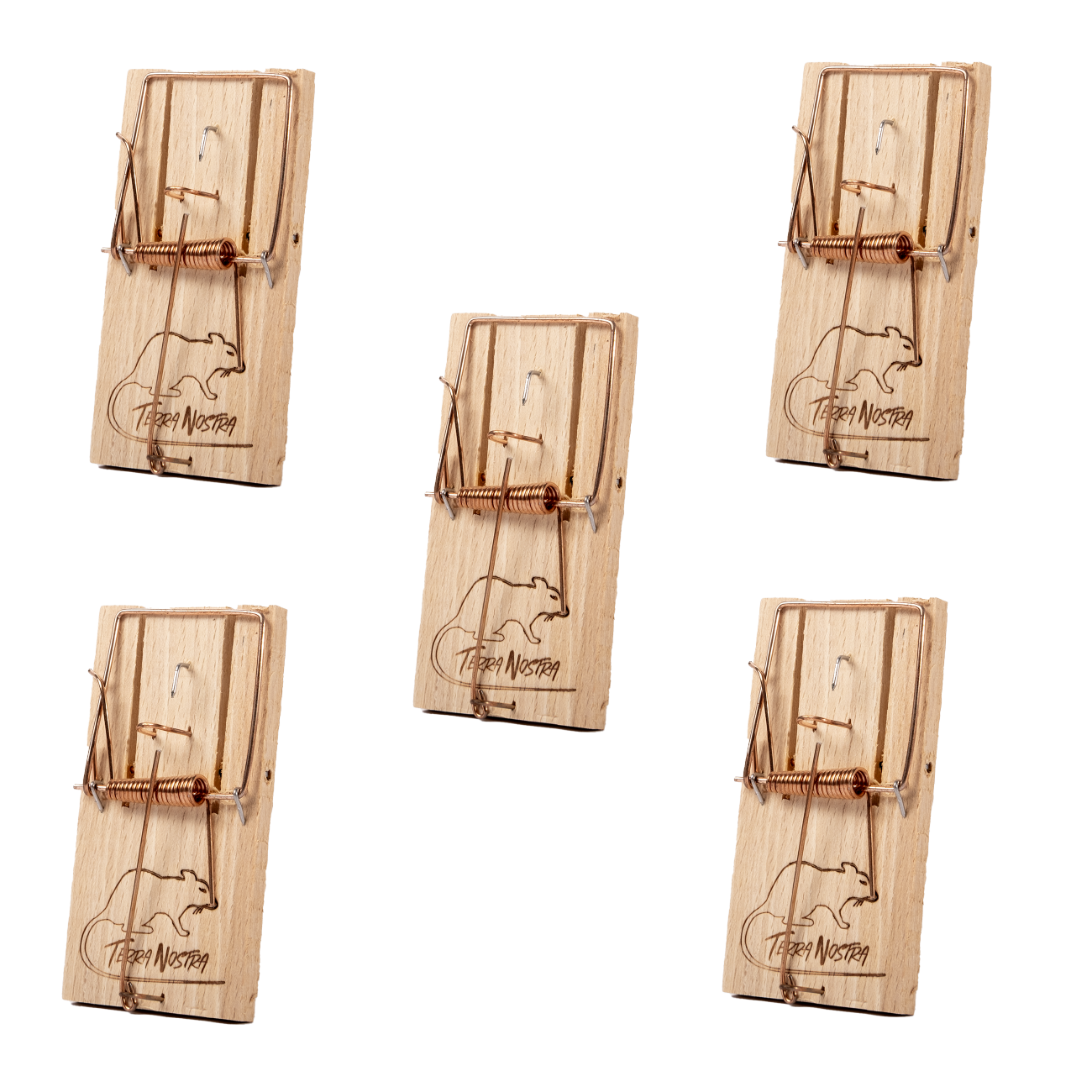 Petite Tapette à Souris en Bois Lot de 5 Tapettes Fabriquées en France Terra Nostra