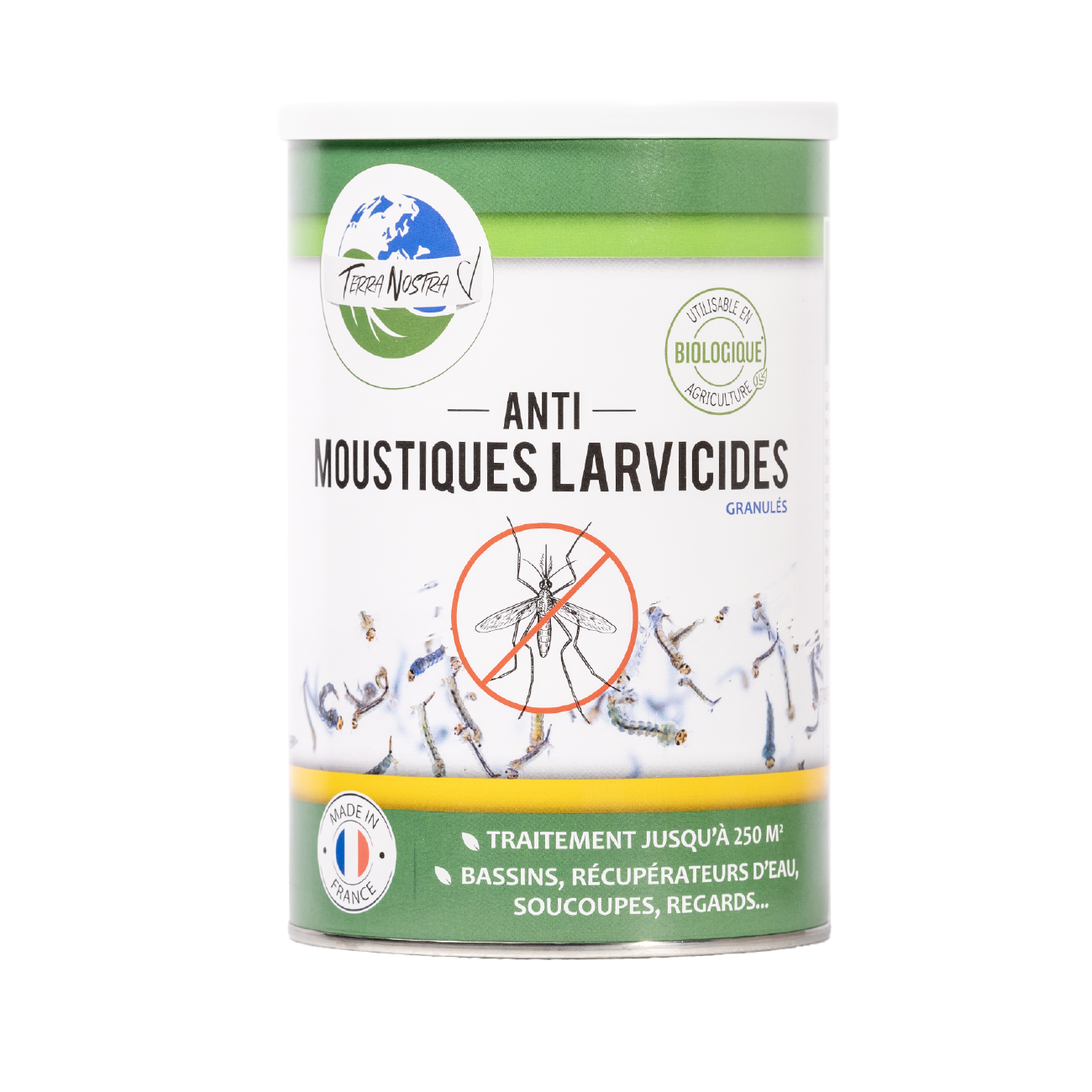 Anti Moustiques Larvicides Sachet ou Pot Fabriqué en France Terra Nostra