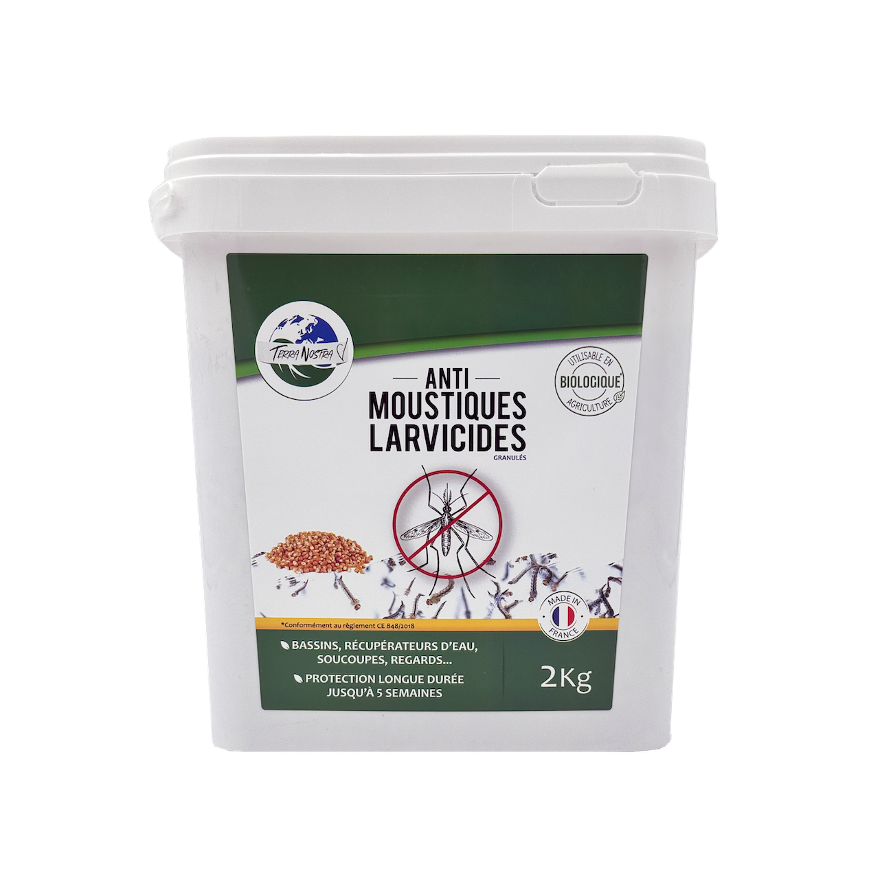 Anti Moustiques Larvicides Sachet ou Pot Fabriqué en France Terra Nostra