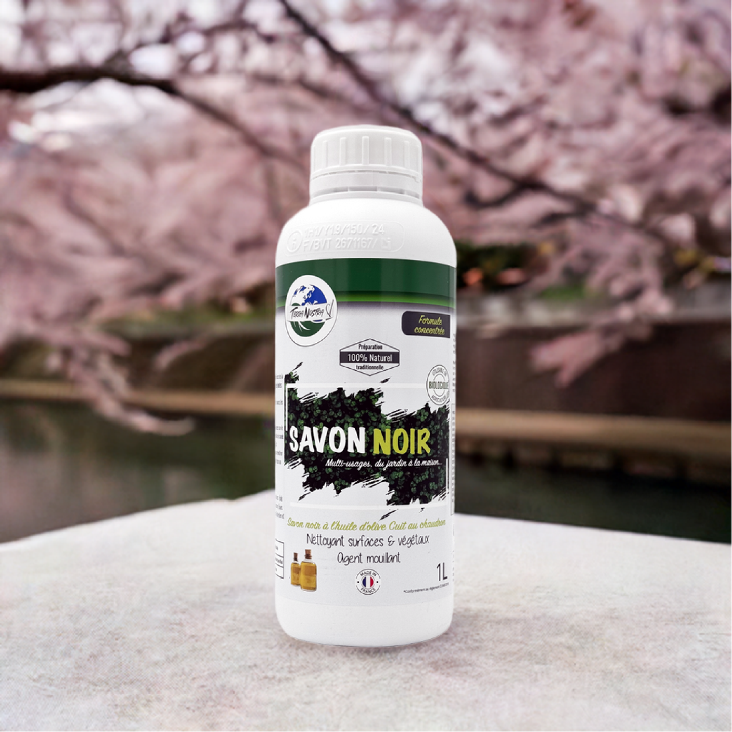 Jardin Naturel Savon Noir Concentré 1L Fabriqué en France Terra Nostra