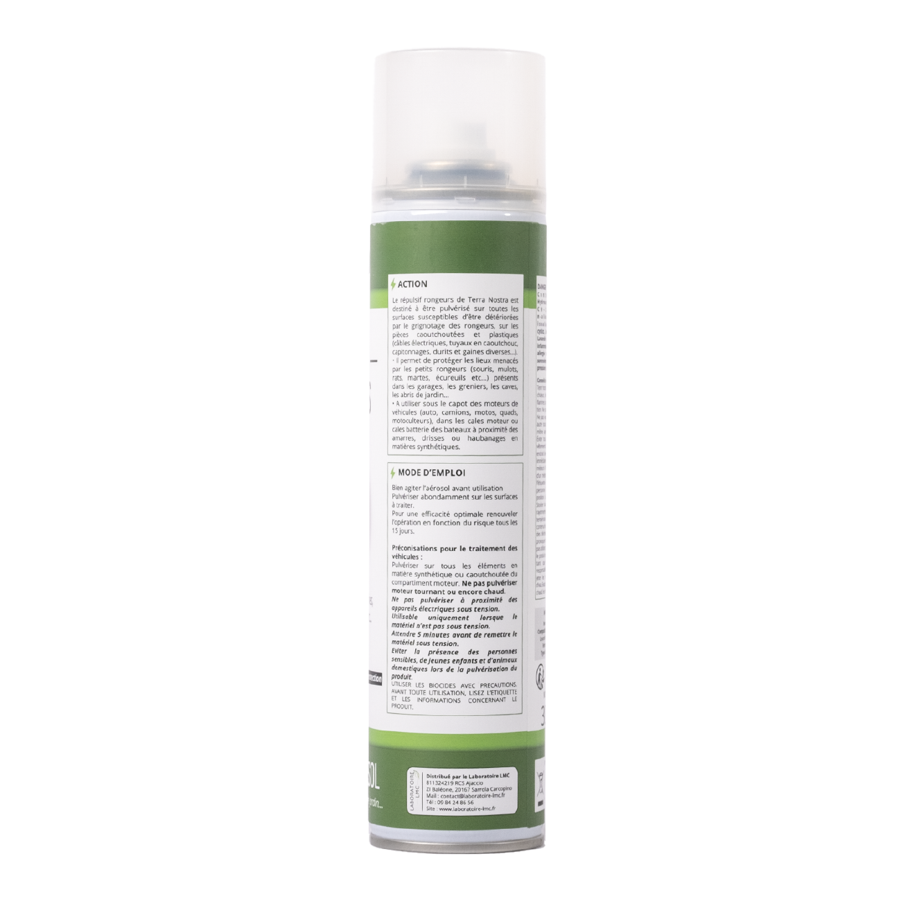 Anti Rat Souris Rongeurs Barrière Répulsive Naturelle Aérosol 300ml Fabriqué en France Terra Nostra