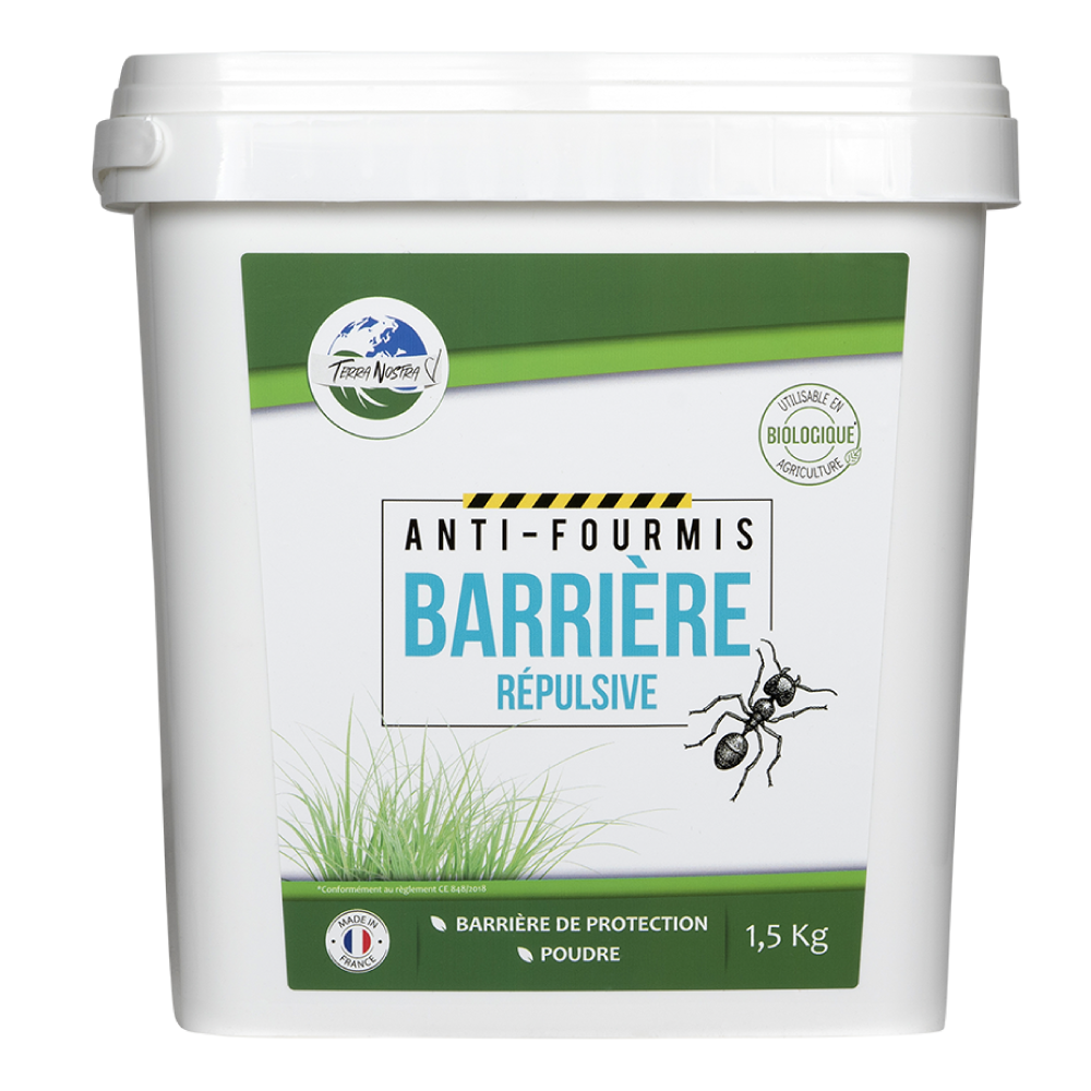 Anti Fourmis Naturel Barrière Répulsive Seau 1,5Kg Fabriqué en France Terra Nostra - Terra nostra shop