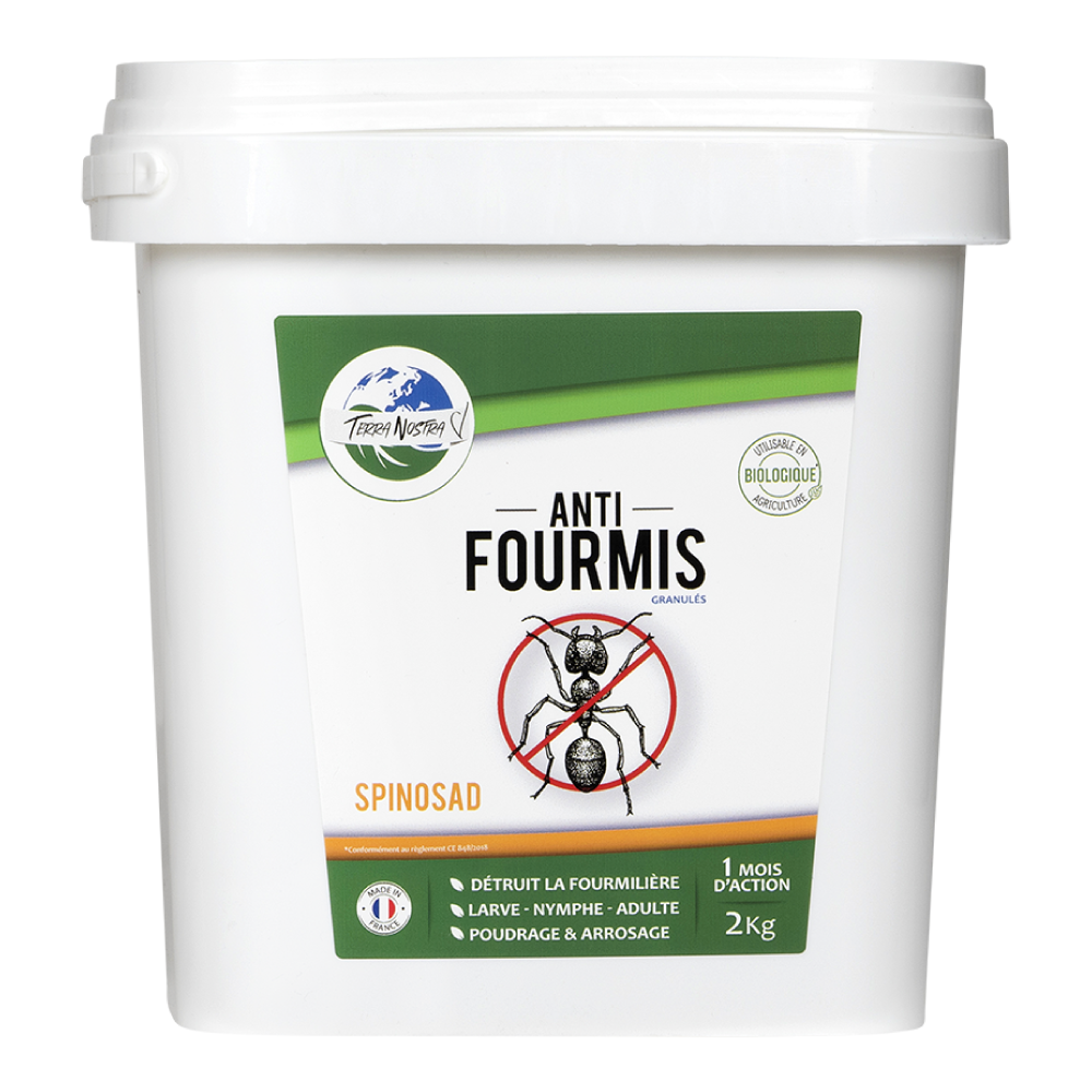 Anti fourmis Granulés Spinosad Sceau 2kg Fabriqué en France Terra Nostra - Terra nostra shop