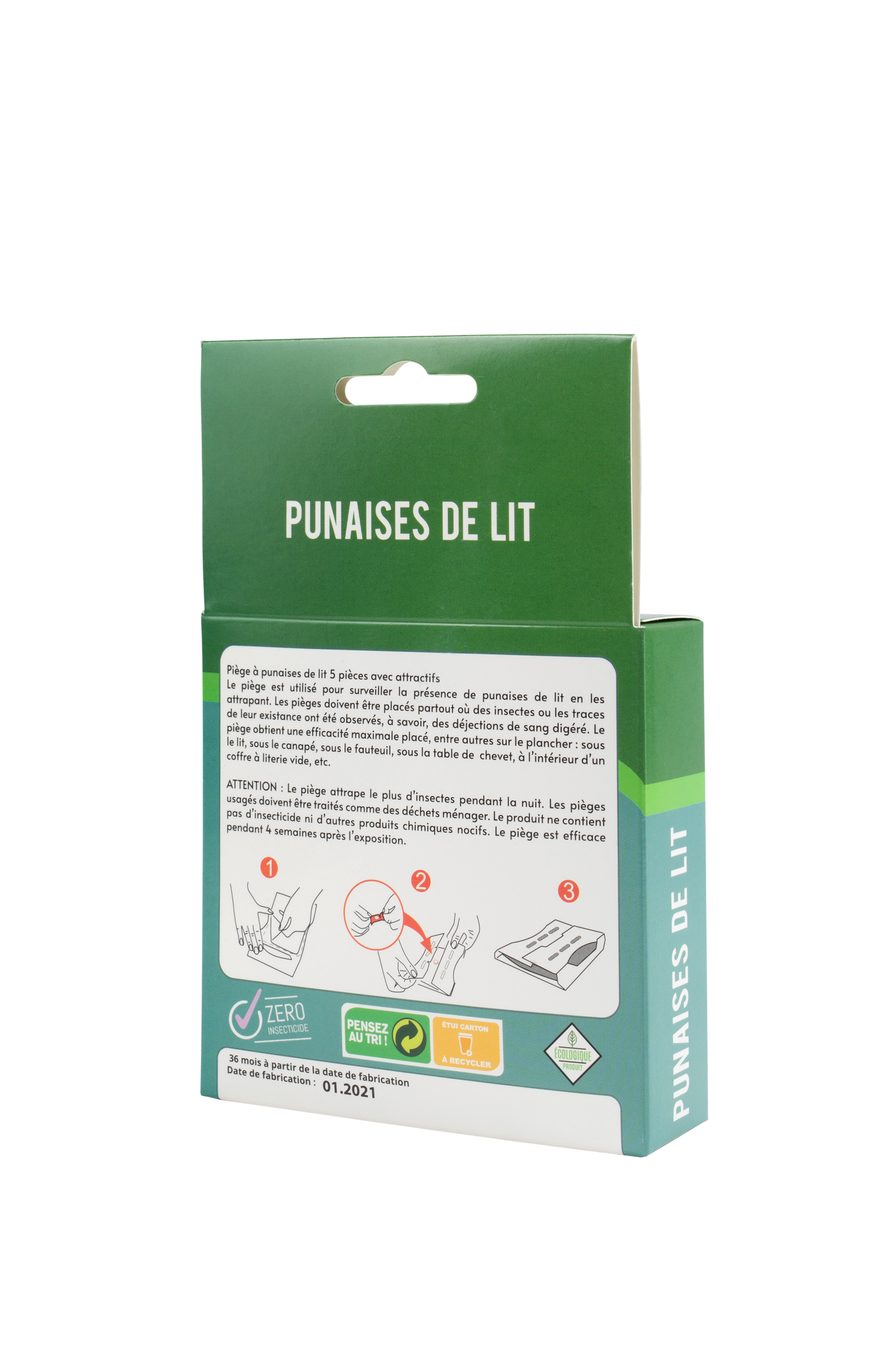 Piège Ecologique Naturel Contre Punaise de Lit Plaque attractive X5 Terra Nostra - Terra nostra shop