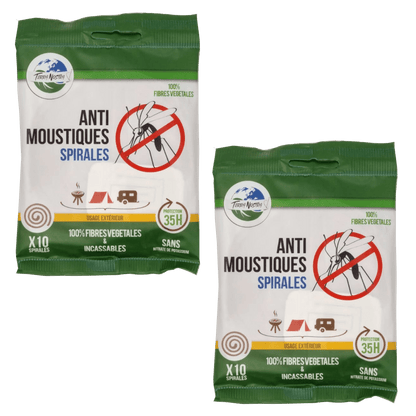 Anti Moustique Naturel Spirales Biodégradables LOT de 2 Sachets de 10 - Terra Nostra - insecticides a base de produits naturels
