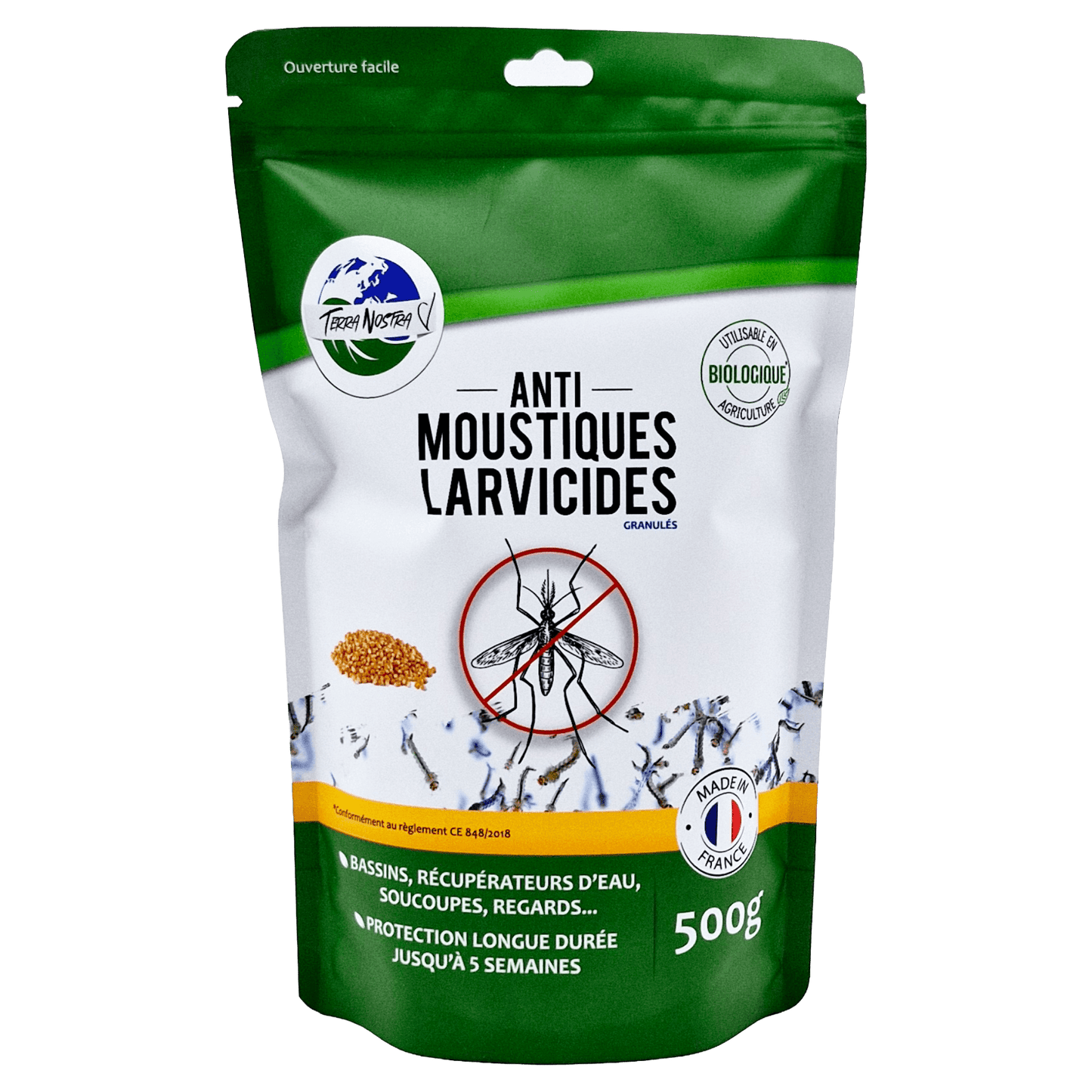 Anti Moustiques Larvicides Sachet ou Seau - Terra Nostra - insecticides a base de produits naturels