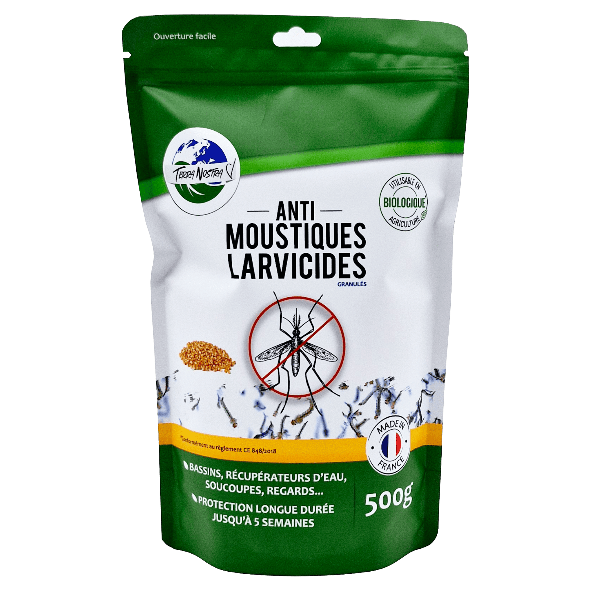 Anti Moustiques Larvicides Sachet ou Seau - Terra Nostra - insecticides a base de produits naturels