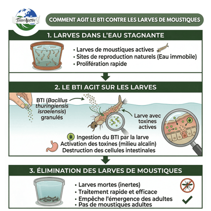 Anti Moustiques Larvicides Sachet ou Seau - Terra Nostra - insecticides a base de produits naturels