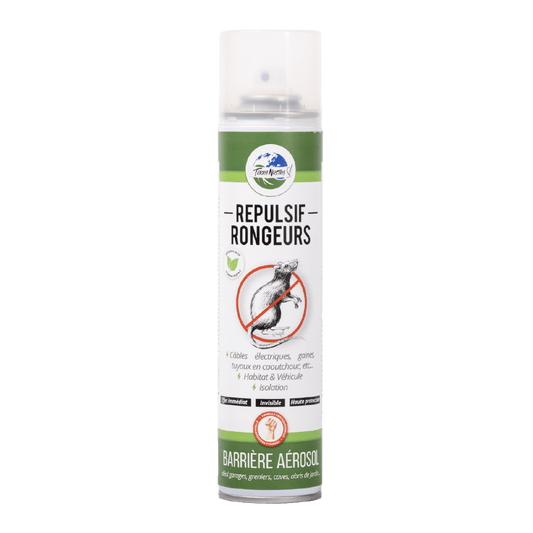 Anti Rat Souris Rongeurs Barrière Répulsive Naturelle Aérosol 300ml - Terra Nostra - insecticides a base de produits naturels