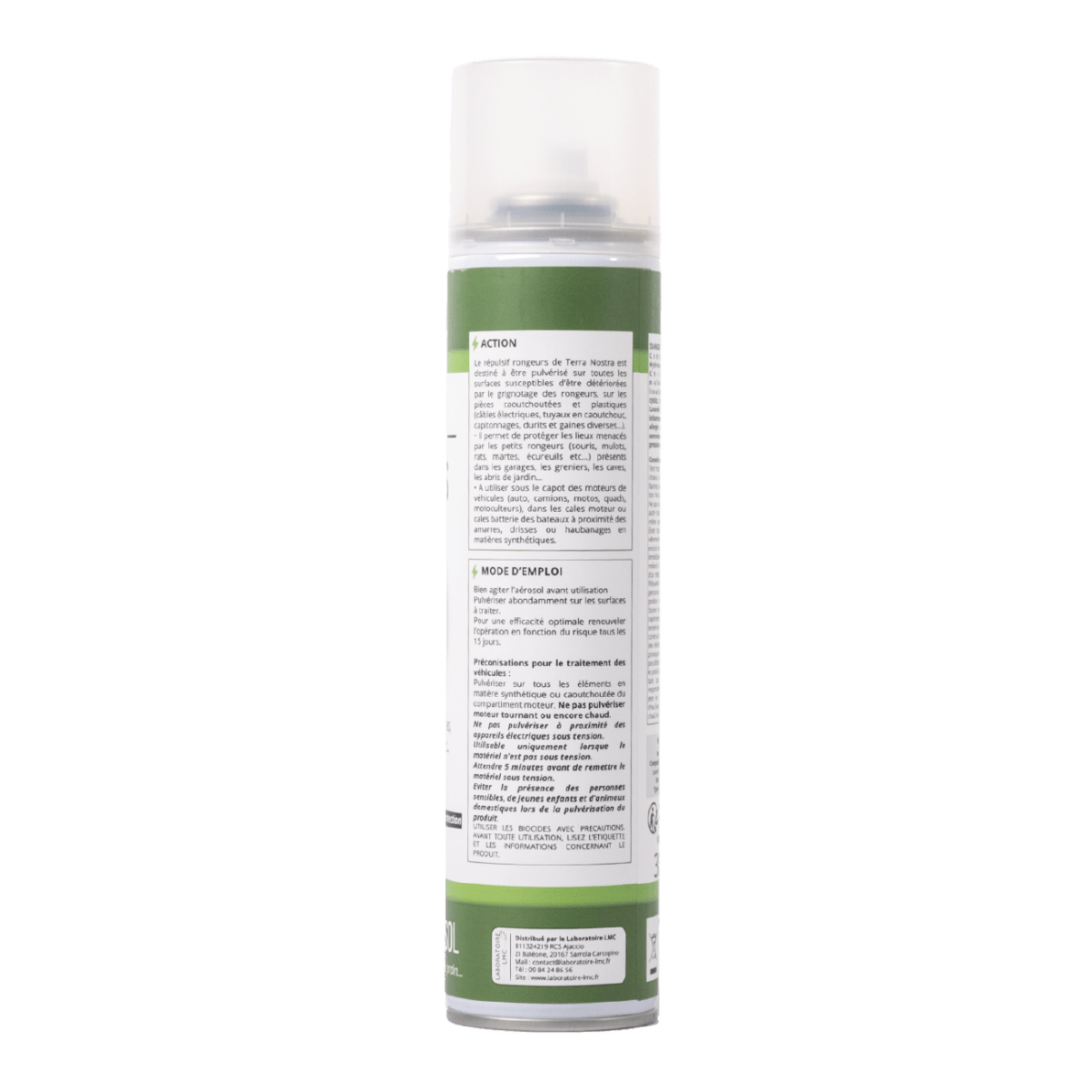 Anti Rat Souris Rongeurs Barrière Répulsive Naturelle Aérosol 300ml - Terra Nostra - insecticides a base de produits naturels