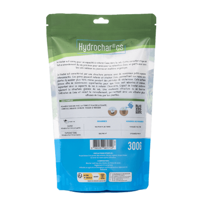Economiseur d'eau Hydrochar Biochar toutes plantes sachet de 300g - Terra Nostra - insecticides a base de produits naturels