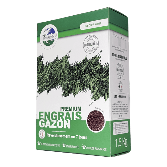 Engrais Premium Gazon Boite ou Seau Mini Granulés - Terra Nostra - insecticides a base de produits naturels
