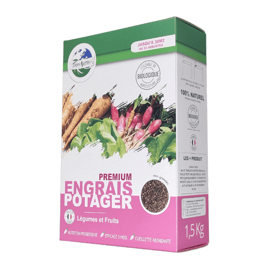 Engrais Premium Potager Boite ou Seau Mini Granulés - Terra Nostra - insecticides a base de produits naturels