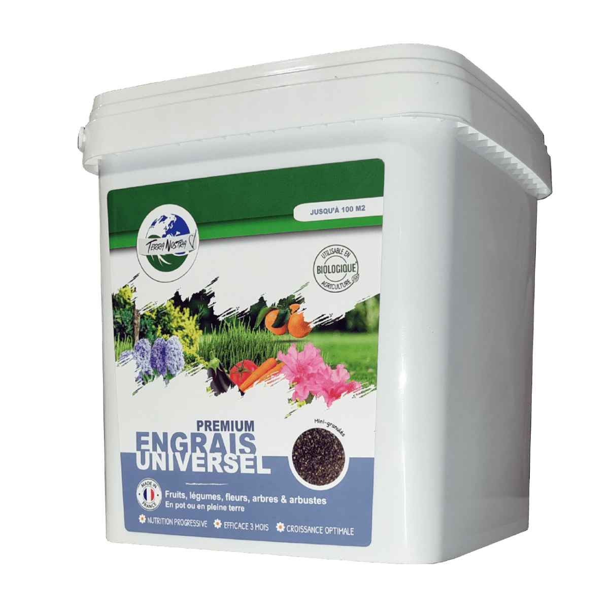 Engrais Premium Universel Boite ou Seau Mini Granulés - Terra Nostra - insecticides a base de produits naturels