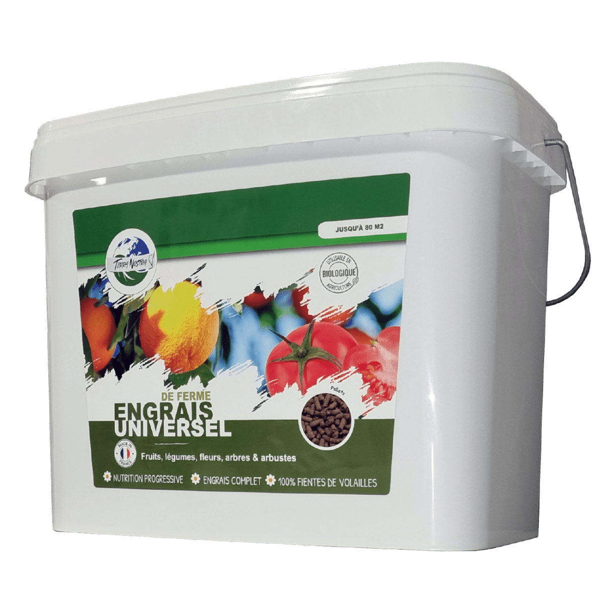 Engrais Universel de Ferme Seau Pellets - Terra Nostra - insecticides a base de produits naturels