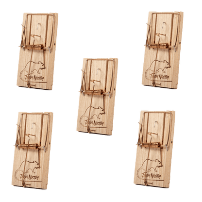Petite Tapette à Souris en Bois Lot de 5 Tapettes - Terra Nostra - insecticides a base de produits naturels