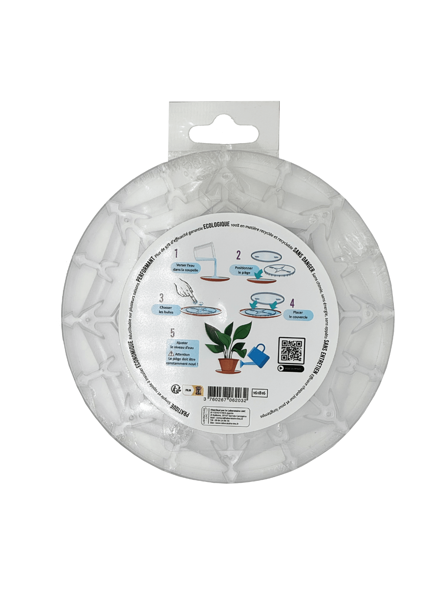 Piège à Larves de Moustiques Terra Nostra – Spécial Coupelle de Pot de Fleurs - Terra Nostra - insecticides a base de produits naturels