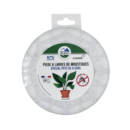 Piège à Larves de Moustiques Terra Nostra – Spécial Coupelle de Pot de Fleurs - Terra Nostra - insecticides a base de produits naturels