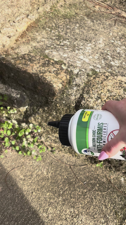 Anti-Fourmis - Choc Poudrage & Arrosage - Prêt à l'emploi - Poudreuse 250 gr