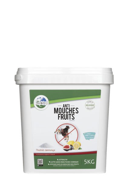 Traitement Naturel Mouche des Fruits Phosphate Diammonique Flacon ou Seau - Terra Nostra - insecticides a base de produits naturels