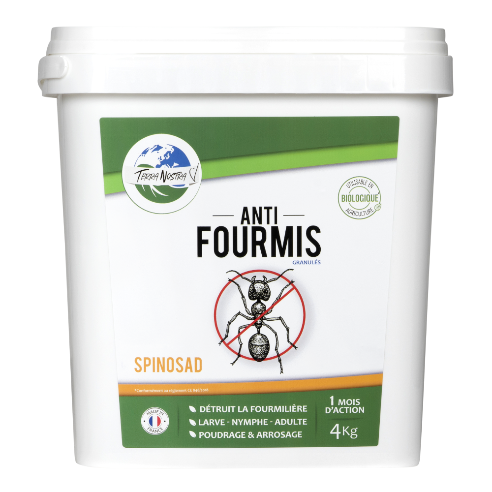 Anti fourmis Granulés Spinosad Sceau 4kg Fabriqué en France Terra Nostra - Terra nostra shop