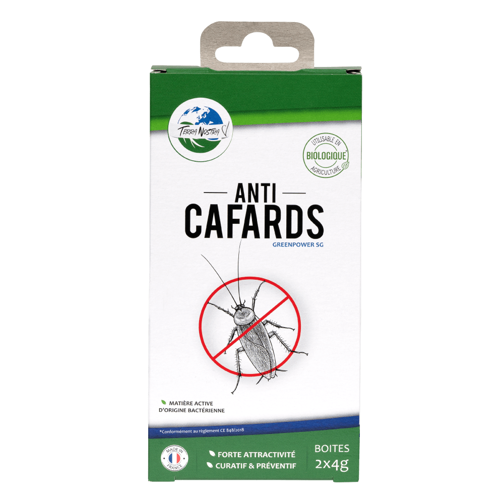 Anti cafards X2 Boites Prêt à l'emploi - Terra Nostra - insecticides a base de produits naturels