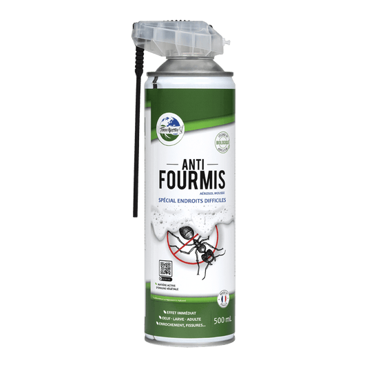 Anti fourmis Aérosol Mousse 500ml Prêt à l'emploi - Terra Nostra - insecticides a base de produits naturels