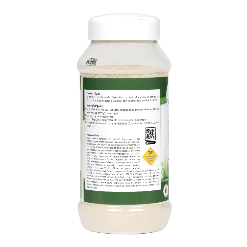 Anti Fourmis Naturel Barrière Répulsive Poudreuse ou Seau - Terra Nostra - insecticides a base de produits naturels