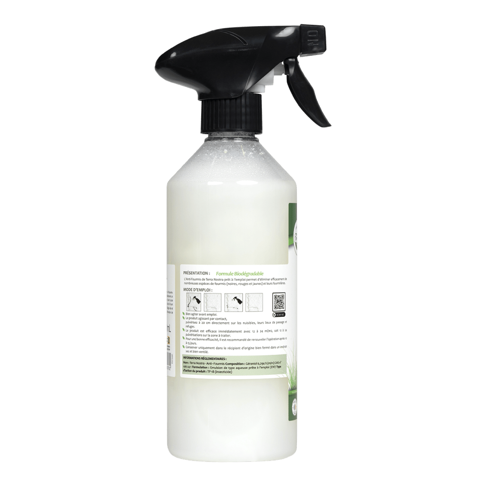 Anti Fourmis Naturel Prêt à l'emploi Spray - Terra Nostra - insecticides a base de produits naturels