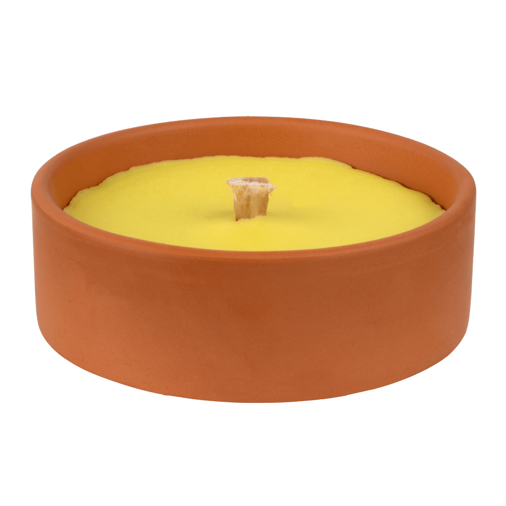 Anti Moustique Citronnelle Bougie en Terre Cuite LOT 3 BOUGIES - Terra Nostra - insecticides a base de produits naturels