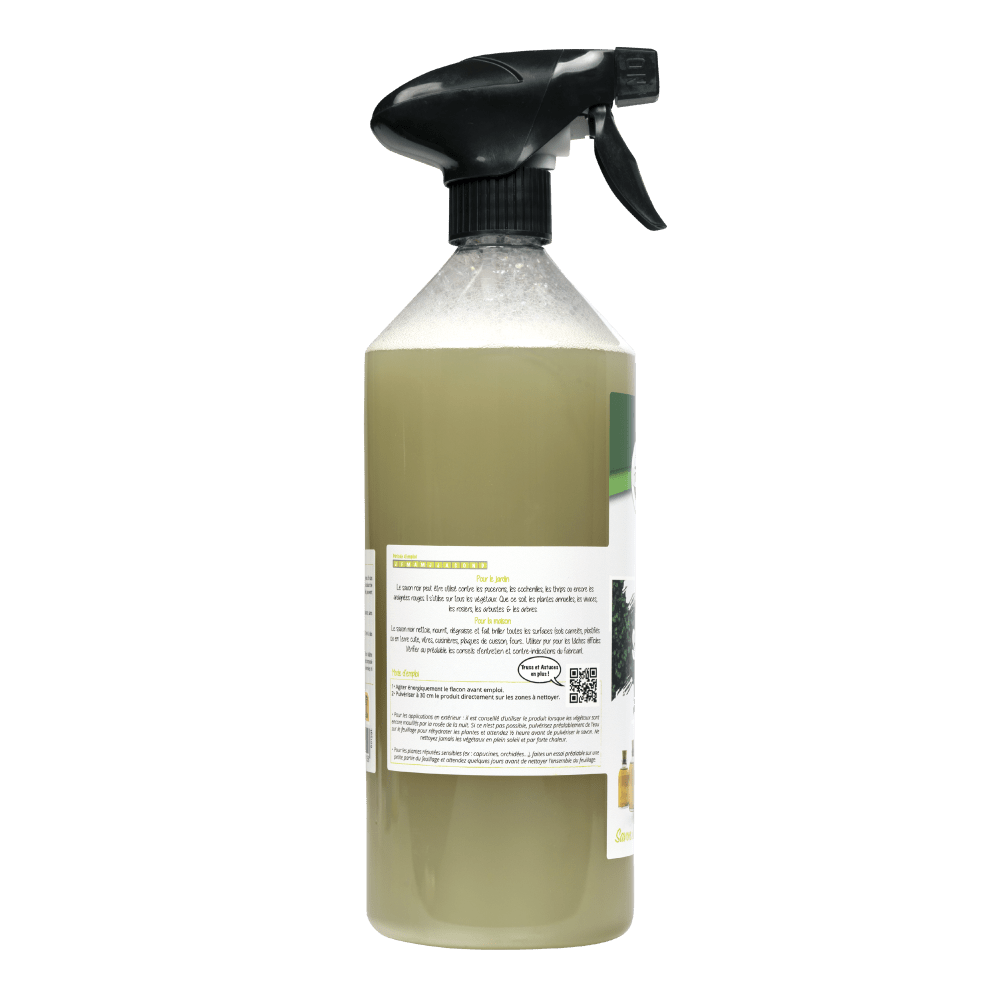 Jardin Naturel Savon Noir Prêt à l'emploi Spray 1L - Terra Nostra - insecticides a base de produits naturels