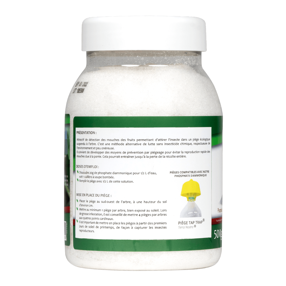 Traitement Naturel Mouche des Fruits Phosphate Diammonique Flacon ou Seau - Terra Nostra - insecticides a base de produits naturels