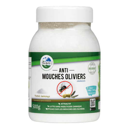 Traitement Naturel Mouche des Olivier Phosphate Diammonique Flacon ou Seau - Terra Nostra - insecticides a base de produits naturels
